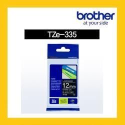브라더 정품 라벨테이프 TZ/TZe-335(12mm) 검은바탕/흰색글