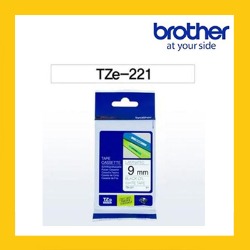 브라더 정품 라벨테이프 TZ/TZe-221(9mm) 흰바탕/검은글
