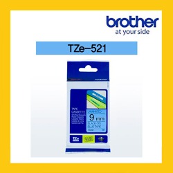 브라더 정품 라벨테이프 TZ/TZe-521(9mm) 파랑바탕/검은글