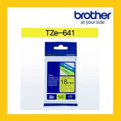 브라더 정품 라벨테이프 TZ/TZe-641 (18mm) 노랑바탕/검은글