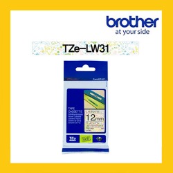 브라더 정품 라벨테이프 TZe-LW31(12mm) 라인프렌즈라벨테이프/흰바탕