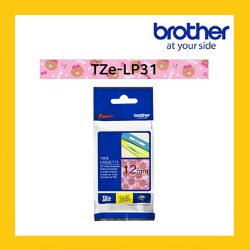 브라더 정품 라벨테이프 TZe-LP31 (12mm) 라인프렌즈 브라운케릭터 테이프