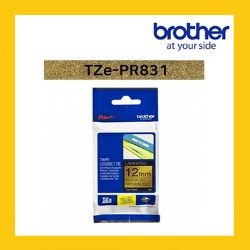 브라더 정품 라벨테이프 TZe-PR831 (12mm*4M) 프리미엄 골드바탕/검은색글씨