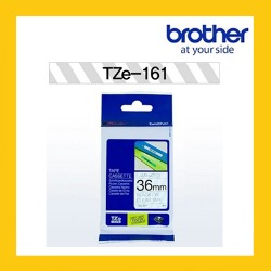 브라더 정품 라벨테이프TZ/TZe-161(36mm) 투명바탕/검정글