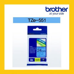 브라더 정품 라벨테이프 TZ/TZe-551(24mm) 파랑바탕/검은글